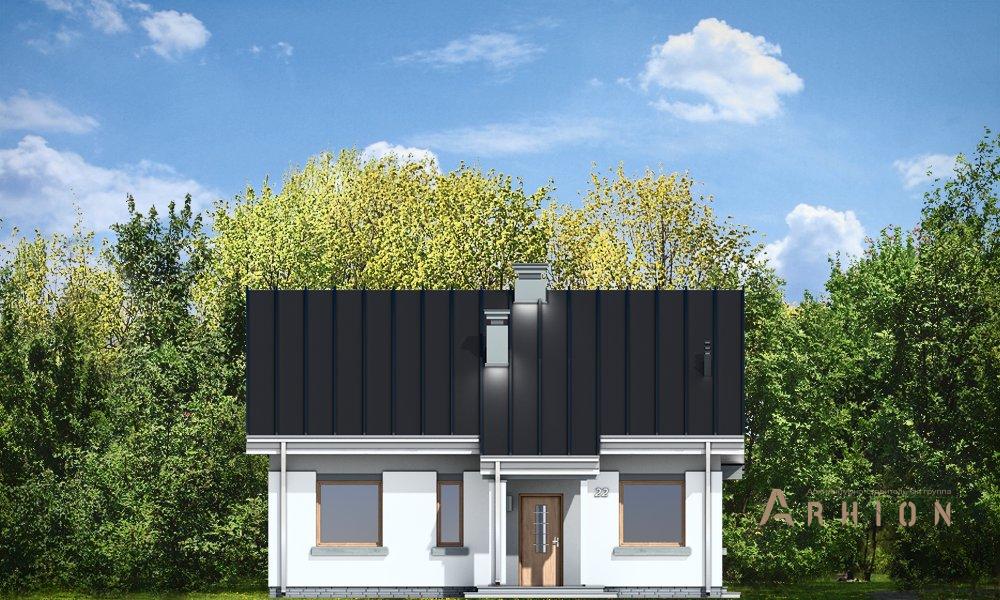 3. Проект одноэтажного дома в канадском стиле с двускатной кровлей, mp-171, площадью - 131 кв c мансардой, терассой