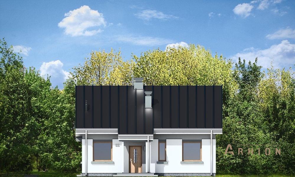 2. Проект одноэтажного дома в канадском стиле с двускатной кровлей, mp-171, площадью - 131 кв c мансардой, терассой