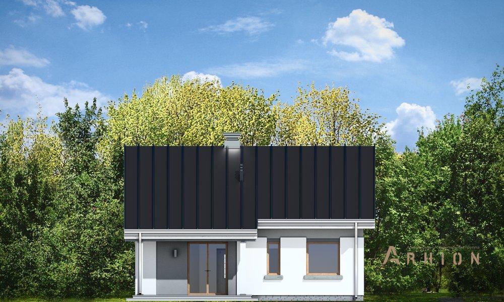 10. Проект одноэтажного дома в канадском стиле с двускатной кровлей, mp-171, площадью - 131 кв c мансардой, терассой