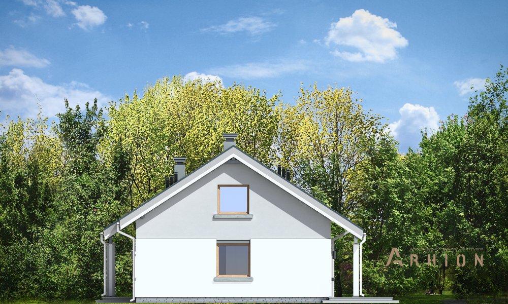 8. Проект одноэтажного дома в канадском стиле с двускатной кровлей, mp-171, площадью - 131 кв c мансардой, терассой