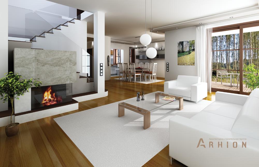 2. Проект двухэтажного дома в современном стиле с четырехскатной, mp-184, площадью - 233 кв c терассой, балконом, гаражом