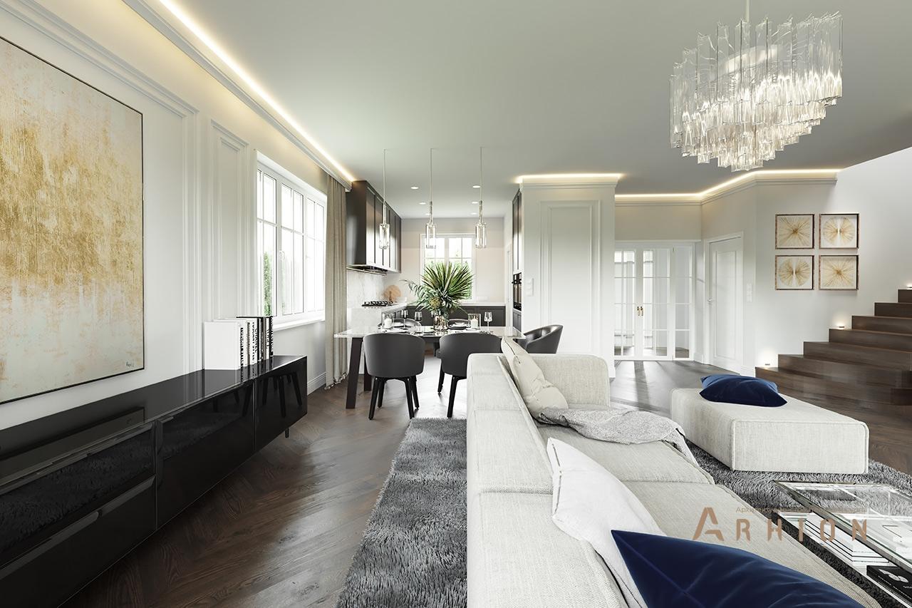 6. Проект двухэтажного дома в классическом стиле с четырехскатной, mp-217, площадью - 178 кв c терассой, балконом, гаражом