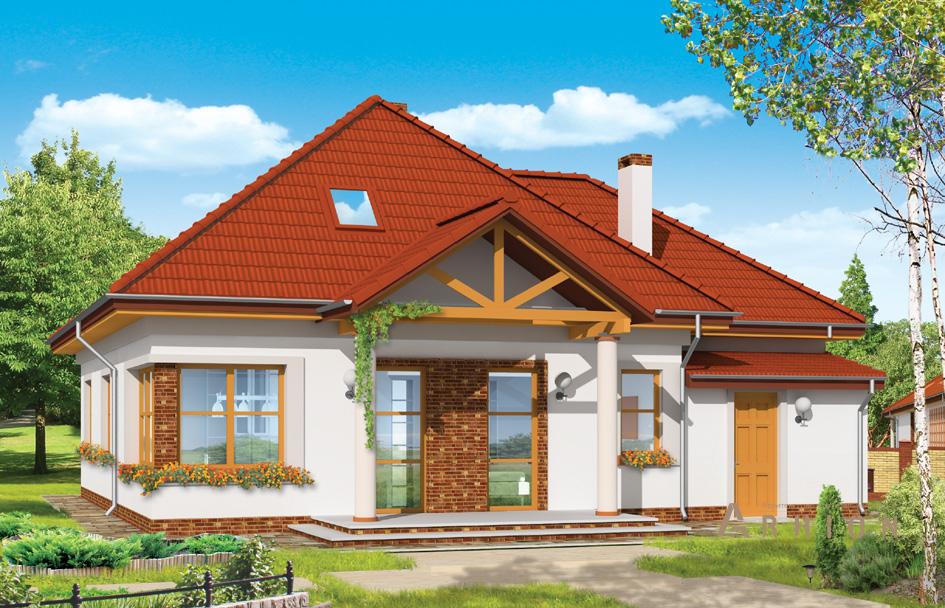 3. Проект одноэтажного дома в европейском стиле с многоскатной кровлей, mp-221, площадью - 184 кв c мансардой, терассой, гаражом