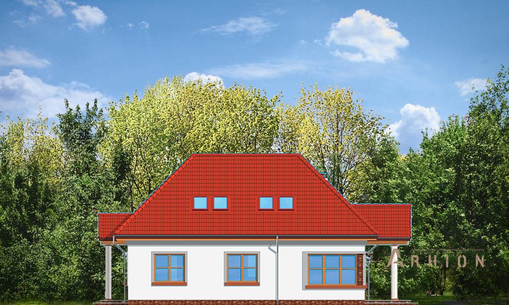 9. Проект одноэтажного дома в европейском стиле с многоскатной кровлей, mp-221, площадью - 184 кв c мансардой, терассой, гаражом