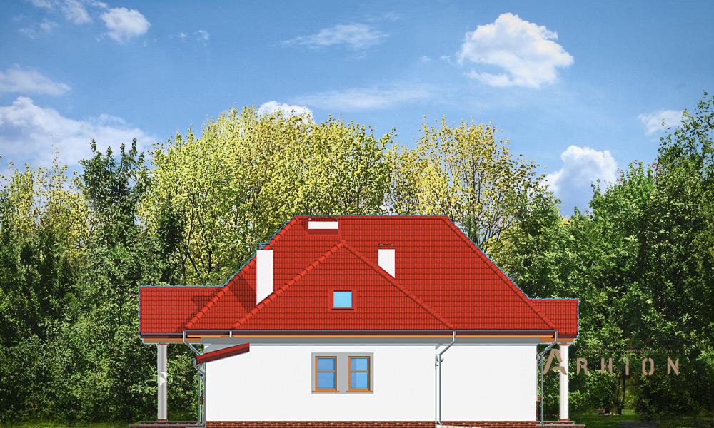 10. Проект одноэтажного дома в европейском стиле с многоскатной кровлей, mp-221, площадью - 184 кв c мансардой, терассой, гаражом