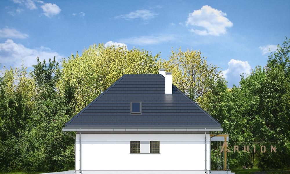 11. Проект одноэтажного дома в современном стиле с четырехскатной, mp-238, площадью - 190 кв c мансардой, терассой, гаражом