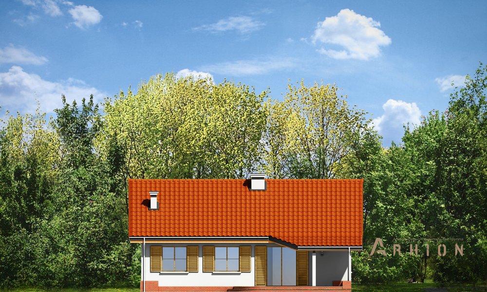 10. Проект одноэтажного дома в европейском стиле с многоскатной кровлей, mp-244, площадью - 120 кв c мансардой, терассой