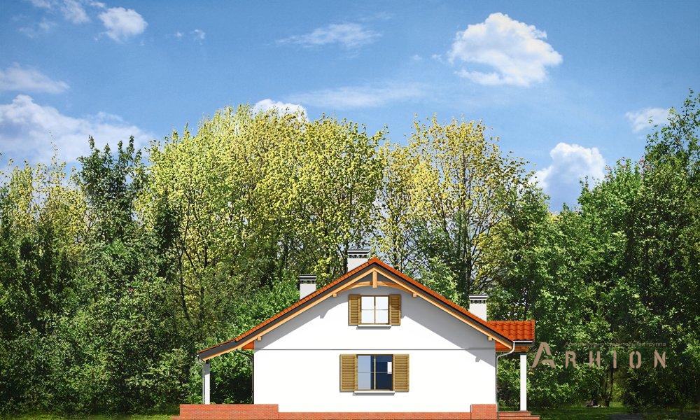 7. Проект одноэтажного дома в европейском стиле с многоскатной кровлей, mp-244, площадью - 120 кв c мансардой, терассой