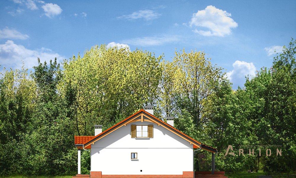 8. Проект одноэтажного дома в европейском стиле с многоскатной кровлей, mp-244, площадью - 120 кв c мансардой, терассой