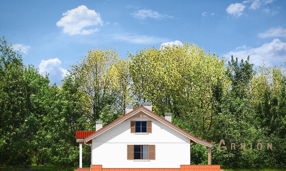 9. Проект одноэтажного дома в канадском стиле с двускатной кровлей, mp-246, площадью - 170 кв c мансардой, терассой, гаражом