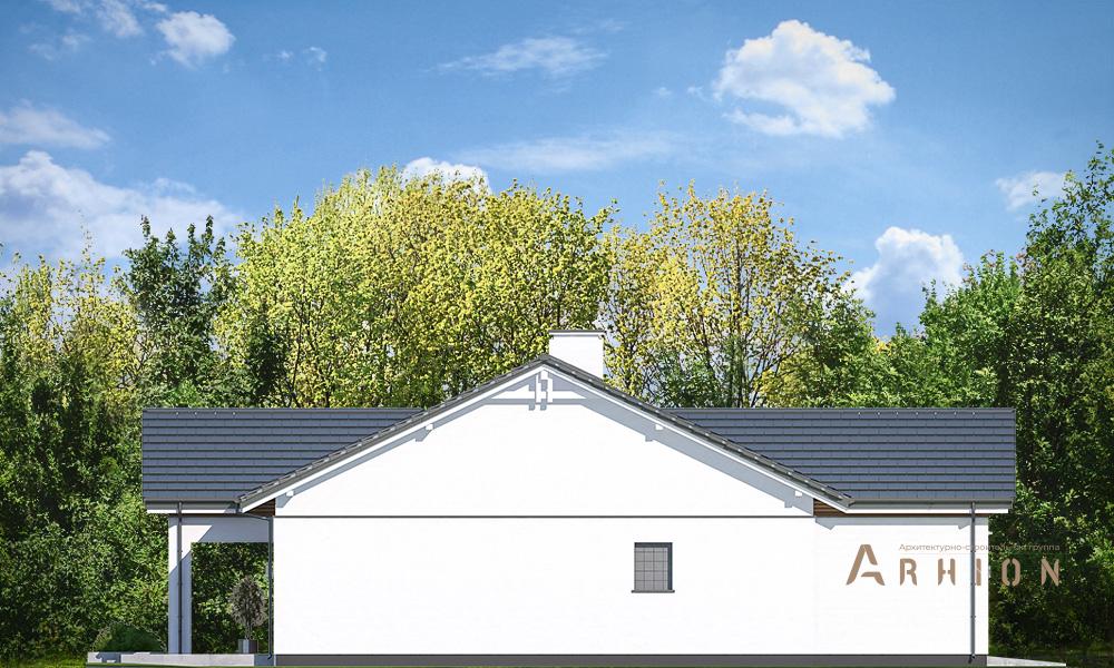 13. Проект одноэтажного дома в стиле хай-тек с плоской кровлей , mp-257, площадью - 247 кв c мансардой, терассой, гаражом