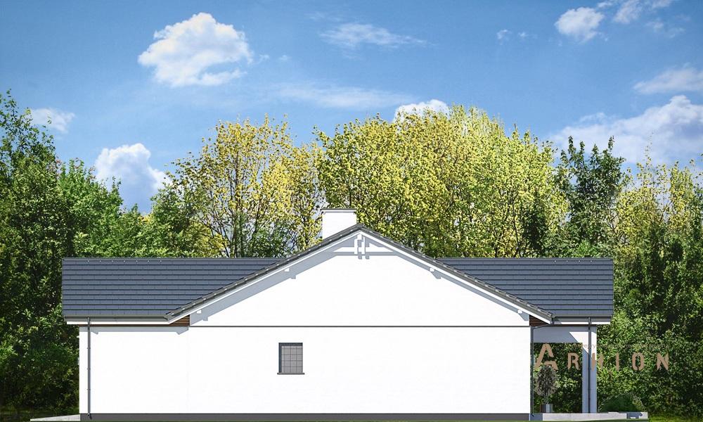 10. Проект одноэтажного дома в стиле хай-тек с плоской кровлей , mp-257, площадью - 247 кв c мансардой, терассой, гаражом