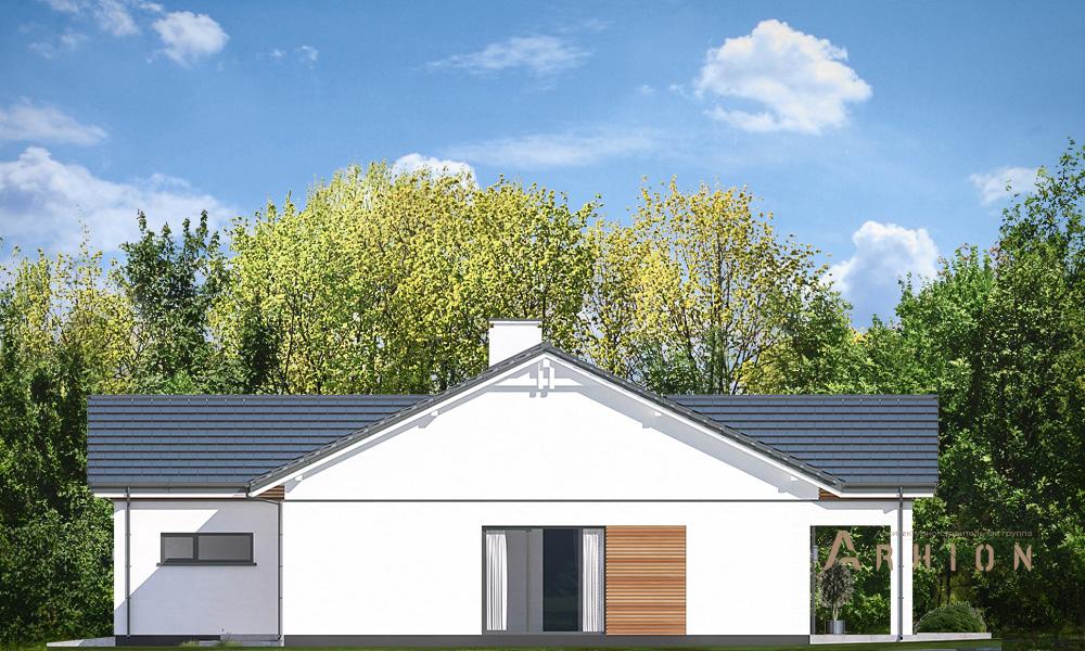 12. Проект одноэтажного дома в стиле хай-тек с плоской кровлей , mp-257, площадью - 247 кв c мансардой, терассой, гаражом