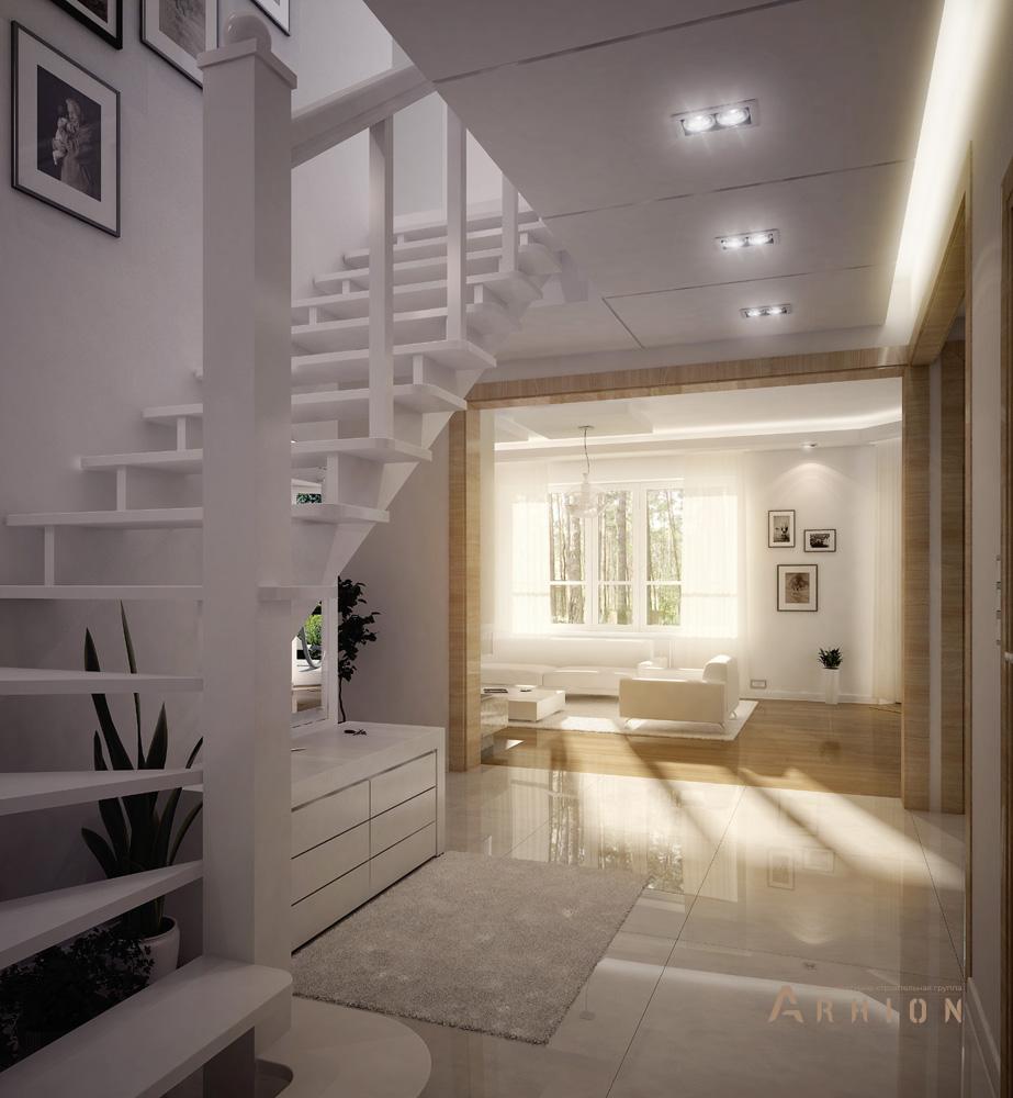 3. Проект одноэтажного дома в европейском стиле с двускатной кровлей, mp-268, площадью - 199 кв c мансардой, терассой, балконом, гаражом, эркером