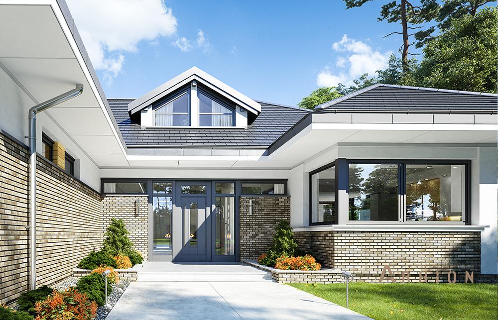 1. Проект одноэтажного дома в европейском стиле с многоскатной кровлей, mp-271, площадью - 314 кв c мансардой, терассой, гаражом, вторым светом