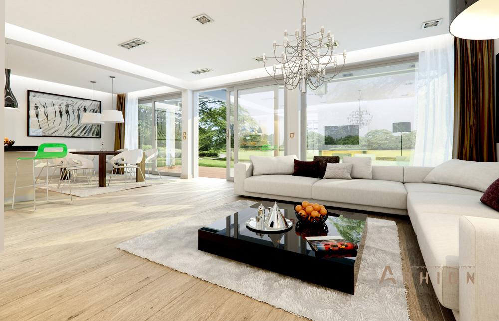 4. Проект одноэтажного дома в европейском стиле с двускатной кровлей, mp-275, площадью - 260 кв c мансардой, терассой, балконом, гаражом