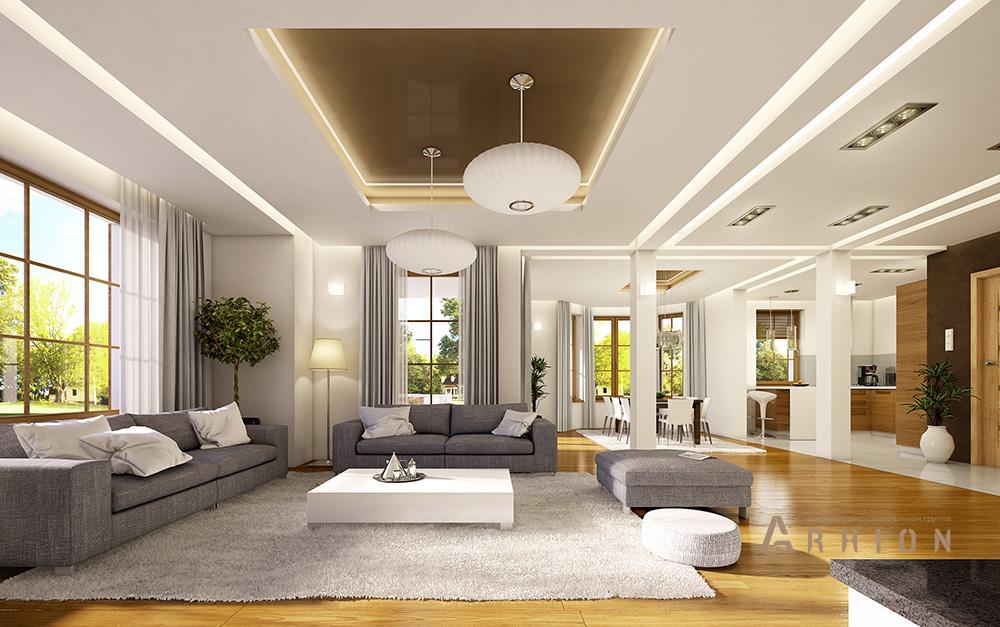 4. Проект одноэтажного дома в европейском стиле с многоскатной кровлей, mp-277, площадью - 280 кв c мансардой, терассой, балконом, гаражом, эркером