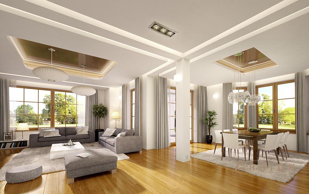 6. Проект одноэтажного дома в европейском стиле с многоскатной кровлей, mp-277, площадью - 280 кв c мансардой, терассой, балконом, гаражом, эркером