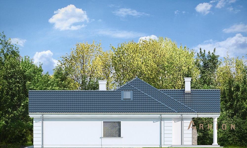 6. Проект одноэтажного дома в классическом стиле с четырехскатной, mp-285, площадью - 260 кв c мансардой, терассой, гаражом, вторым светом