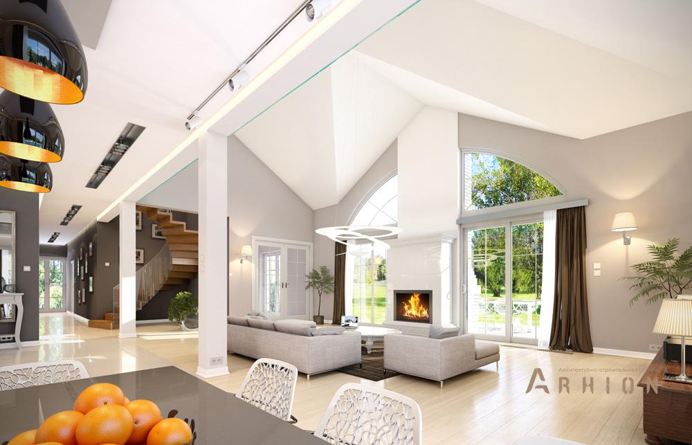 4. Проект одноэтажного дома в классическом стиле с многоскатной кровлей, mp-288, площадью - 472 кв c цокольным этажом, мансардой, гаражом, вторым светом