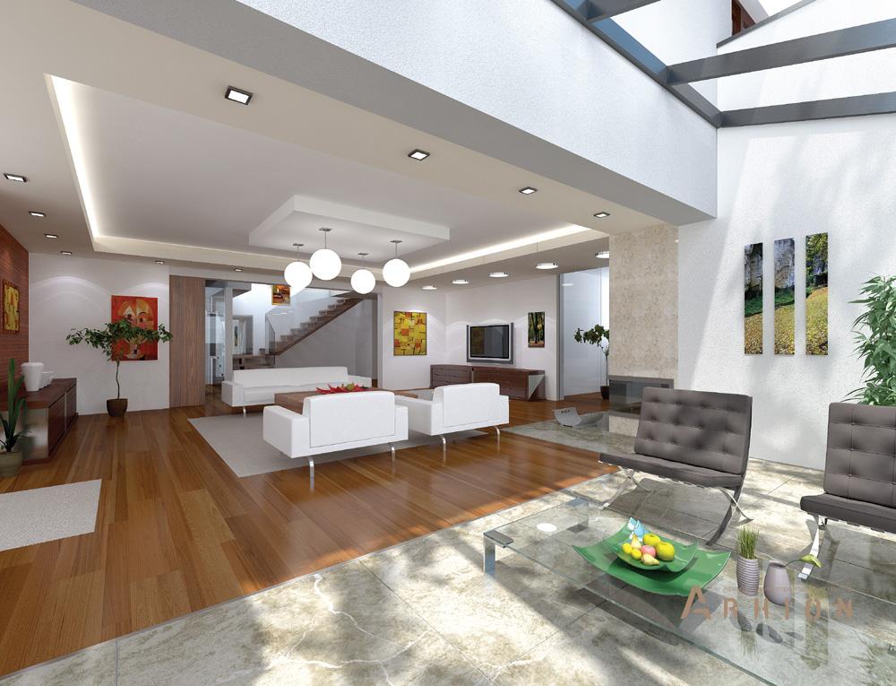 6. Проект одноэтажного дома в стиле Ллойда Райта (прерий) с многоскатной кровлей, mp-302, площадью - 581 кв c мансардой, терассой, гаражом, вторым светом