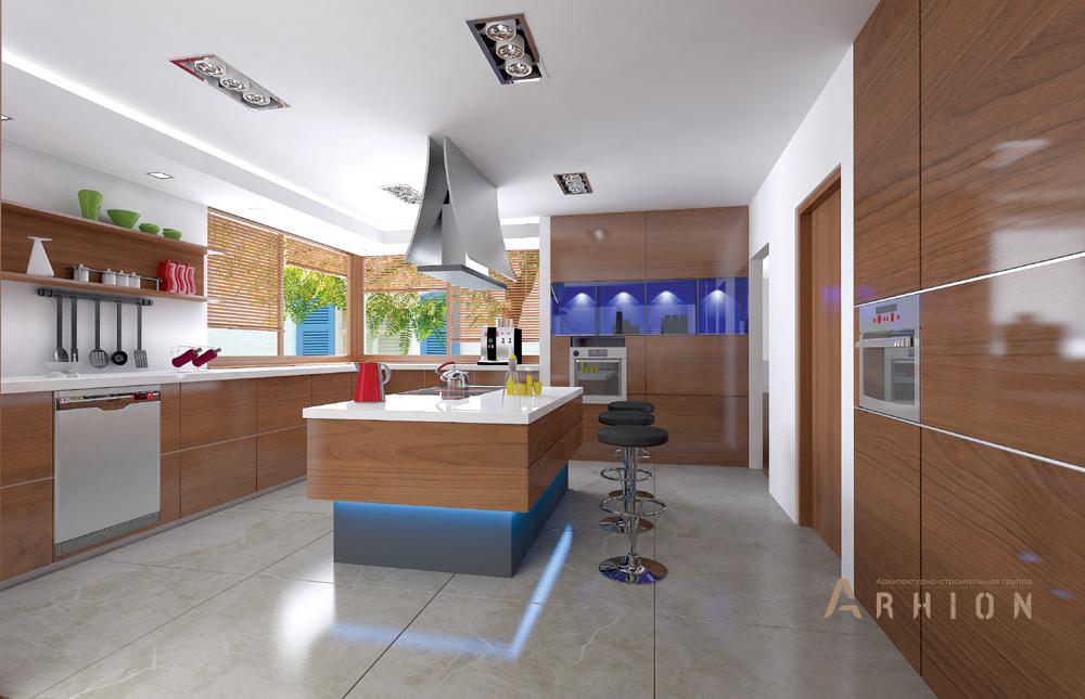 7. Проект одноэтажного дома в стиле Ллойда Райта (прерий) с многоскатной кровлей, mp-302, площадью - 581 кв c мансардой, терассой, гаражом, вторым светом