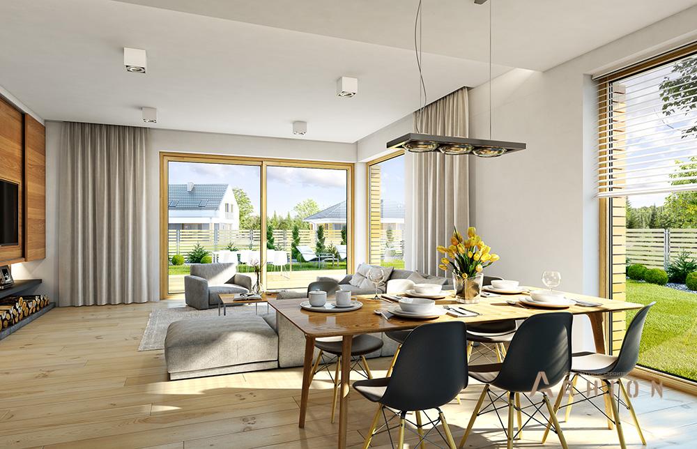 6. Проект одноэтажного дома в современном стиле с четырехскатной, mp-354, площадью - 238 кв c терассой, гаражом