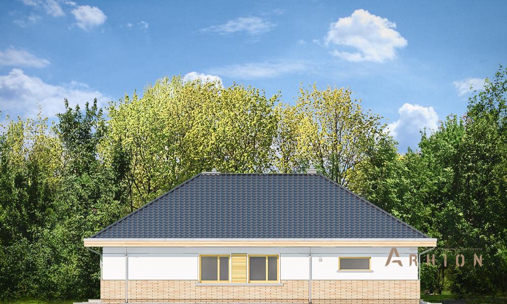 2. Проект одноэтажного дома в современном стиле с четырехскатной, mp-354, площадью - 238 кв c терассой, гаражом