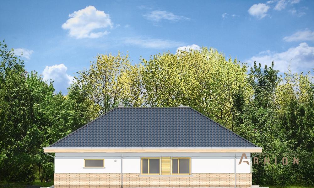 14. Проект одноэтажного дома в современном стиле с четырехскатной, mp-354, площадью - 238 кв c терассой, гаражом