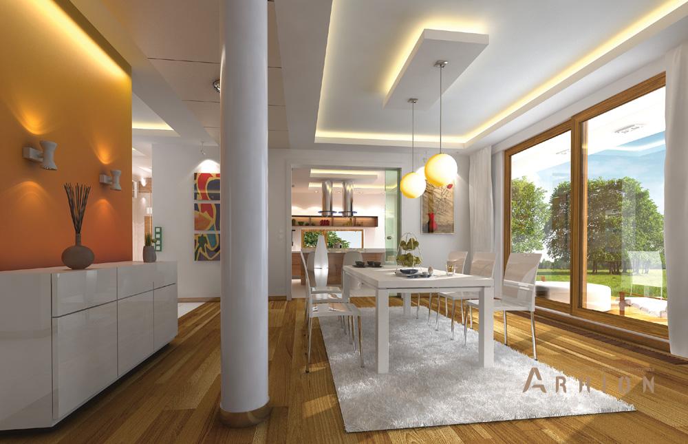 2. Проект двухэтажного дома в стиле минимализм с плоской кровлей , mp-361, площадью - 402 кв c цокольным этажом, сауной, терассой, гаражом