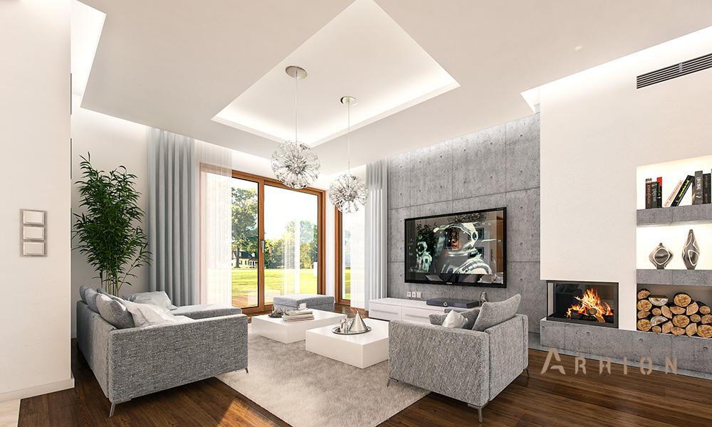 5. Проект двухэтажного дома в современном стиле с четырехскатной, mp-390, площадью - 227 кв c терассой, гаражом