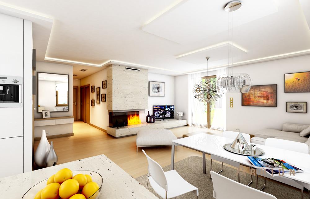 2. Проект одноэтажного дома в прованском стиле с многоскатной кровлей, mp-420, площадью - 132 кв c терассой, гаражом