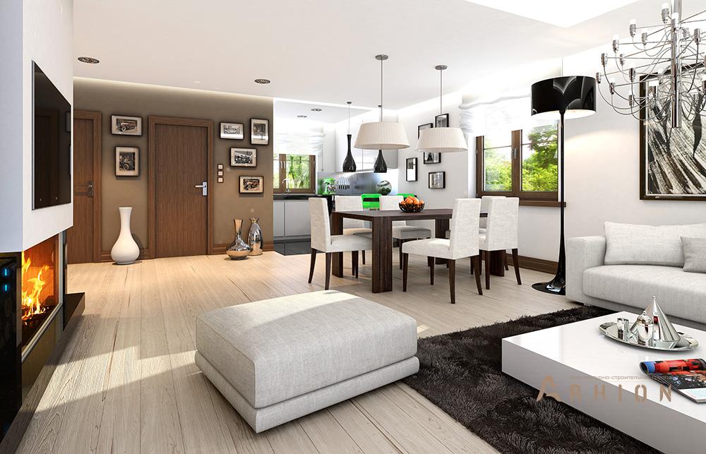 2. Проект одноэтажного дома в прованском стиле с четырехскатной, mp-424, площадью - 178 кв c мансардой, терассой