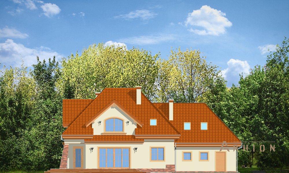 6. Проект одноэтажного дома в европейском стиле с многоскатной кровлей, mp-431, площадью - 363 кв c мансардой, сауной, терассой, гаражом