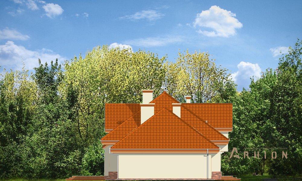 3. Проект одноэтажного дома в европейском стиле с многоскатной кровлей, mp-431, площадью - 363 кв c мансардой, сауной, терассой, гаражом