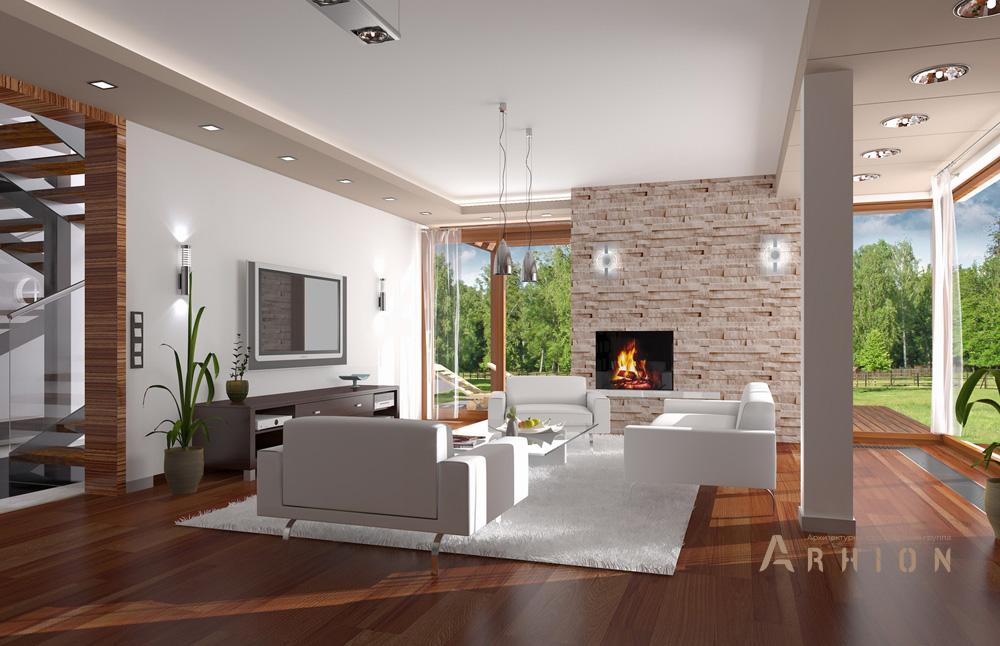 3. Проект двухэтажного дома в современном стиле с четырехскатной, mp-437, площадью - 426 кв c мансардой, терассой, балконом, гаражом