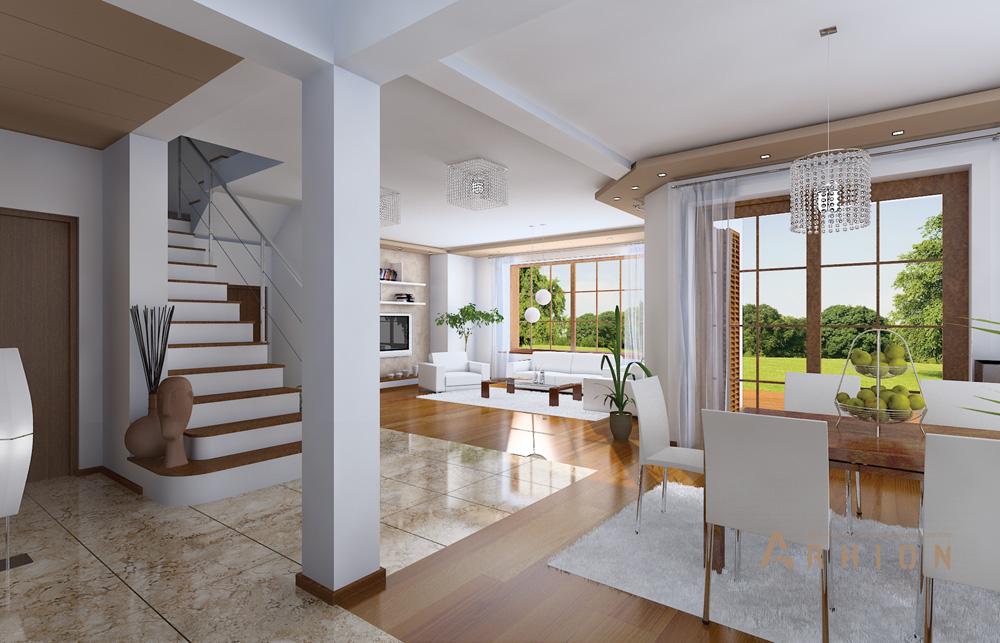 2. Проект одноэтажного дома в европейском стиле с многоскатной кровлей, mp-439, площадью - 211 кв c мансардой, терассой, балконом, гаражом, эркером