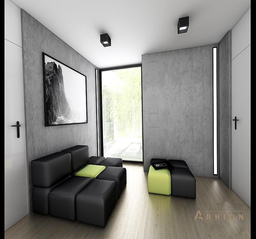 10. Проект двухэтажного дома в стиле минимализм с плоской кровлей , N-255, площадью - 254 кв c терассой, гаражом