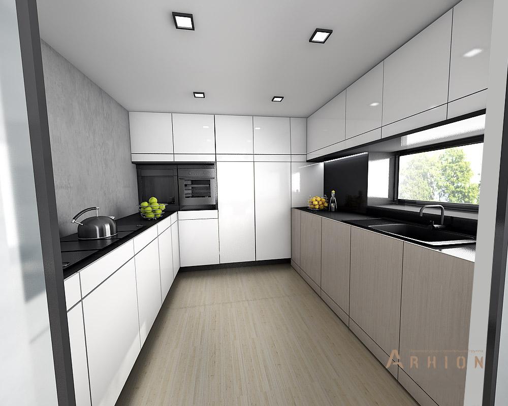 13. Проект двухэтажного дома в стиле минимализм с плоской кровлей , N-255, площадью - 254 кв c терассой, гаражом