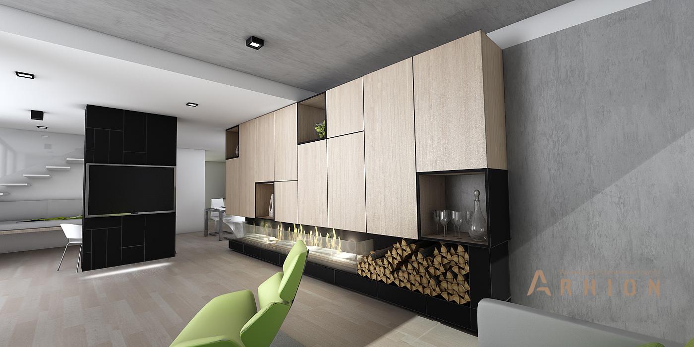 19. Проект двухэтажного дома в стиле минимализм с плоской кровлей , N-255, площадью - 254 кв c терассой, гаражом