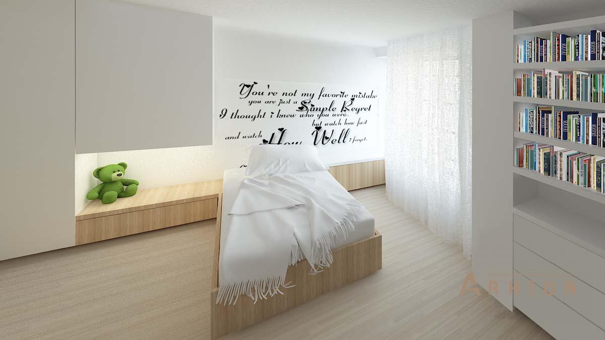 22. Проект двухэтажного дома в стиле минимализм с плоской кровлей , N-255, площадью - 254 кв c терассой, гаражом