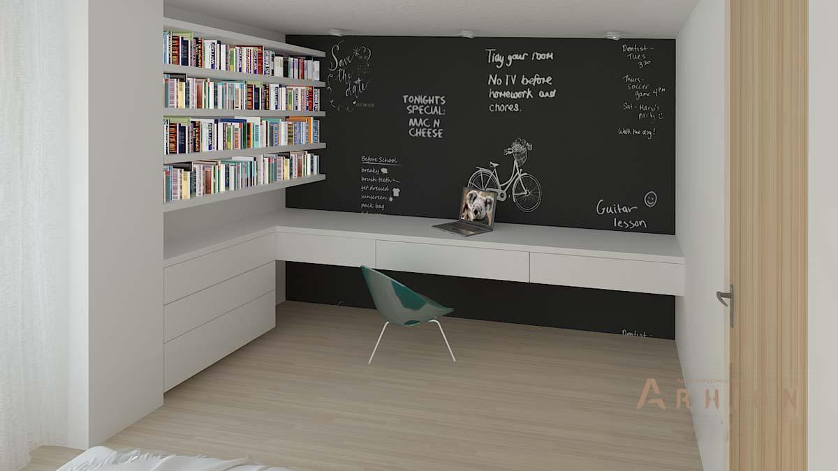 23. Проект двухэтажного дома в стиле минимализм с плоской кровлей , N-255, площадью - 254 кв c терассой, гаражом