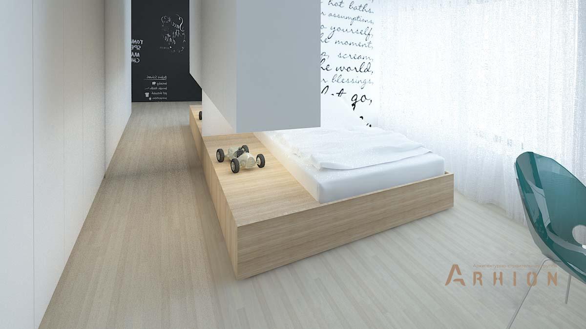 25. Проект двухэтажного дома в стиле минимализм с плоской кровлей , N-255, площадью - 254 кв c терассой, гаражом