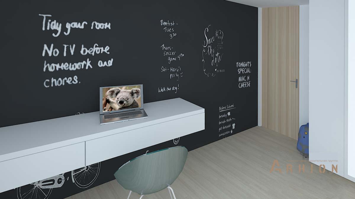 28. Проект двухэтажного дома в стиле минимализм с плоской кровлей , N-255, площадью - 254 кв c терассой, гаражом