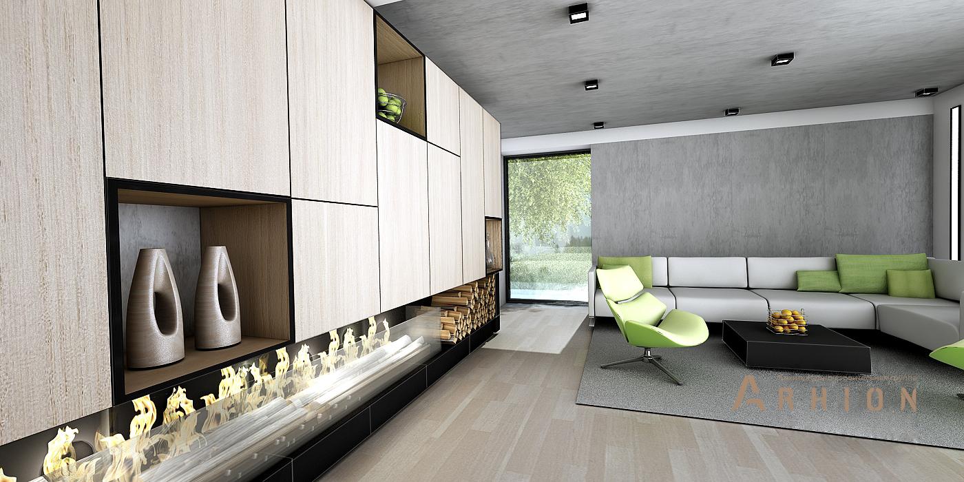 9. Проект двухэтажного дома в стиле минимализм с плоской кровлей , N-255, площадью - 254 кв c терассой, гаражом