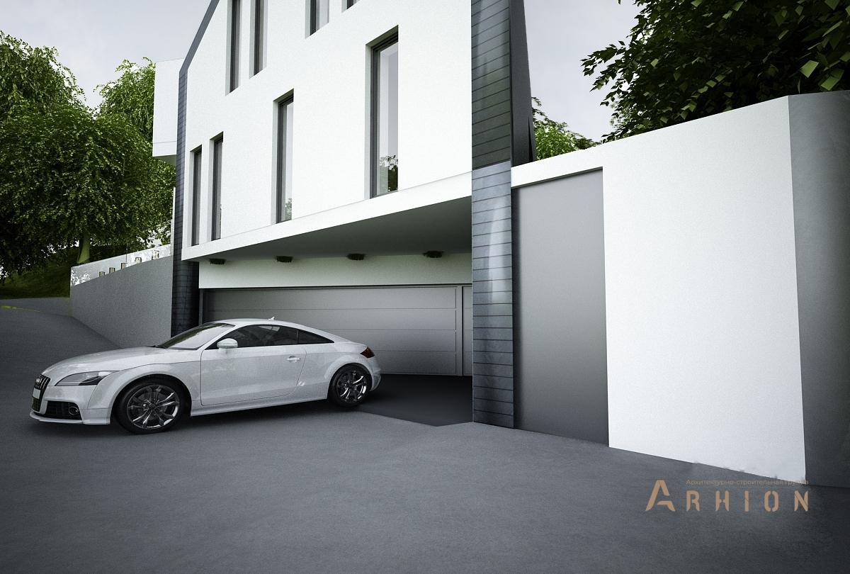 3. Проект двухэтажного дома в стиле хай-тек с плоской кровлей , N-257, площадью - 257 кв