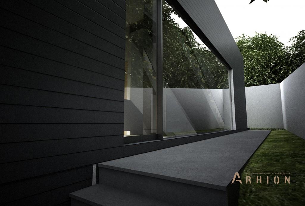 4. Проект двухэтажного дома в стиле хай-тек с плоской кровлей , N-257, площадью - 257 кв