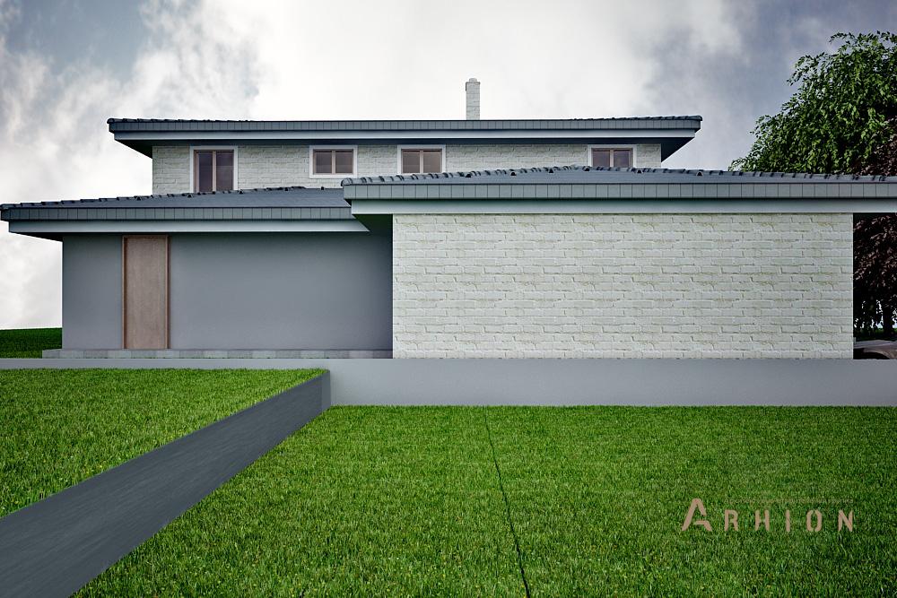 3. Проект двухэтажного дома в современном стиле с четырехскатной, N-316, площадью - 315 кв c цокольным этажом