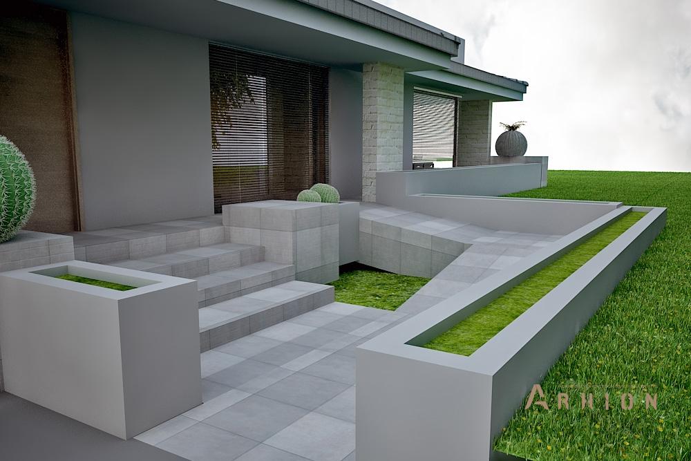 7. Проект двухэтажного дома в современном стиле с четырехскатной, N-316, площадью - 315 кв c цокольным этажом