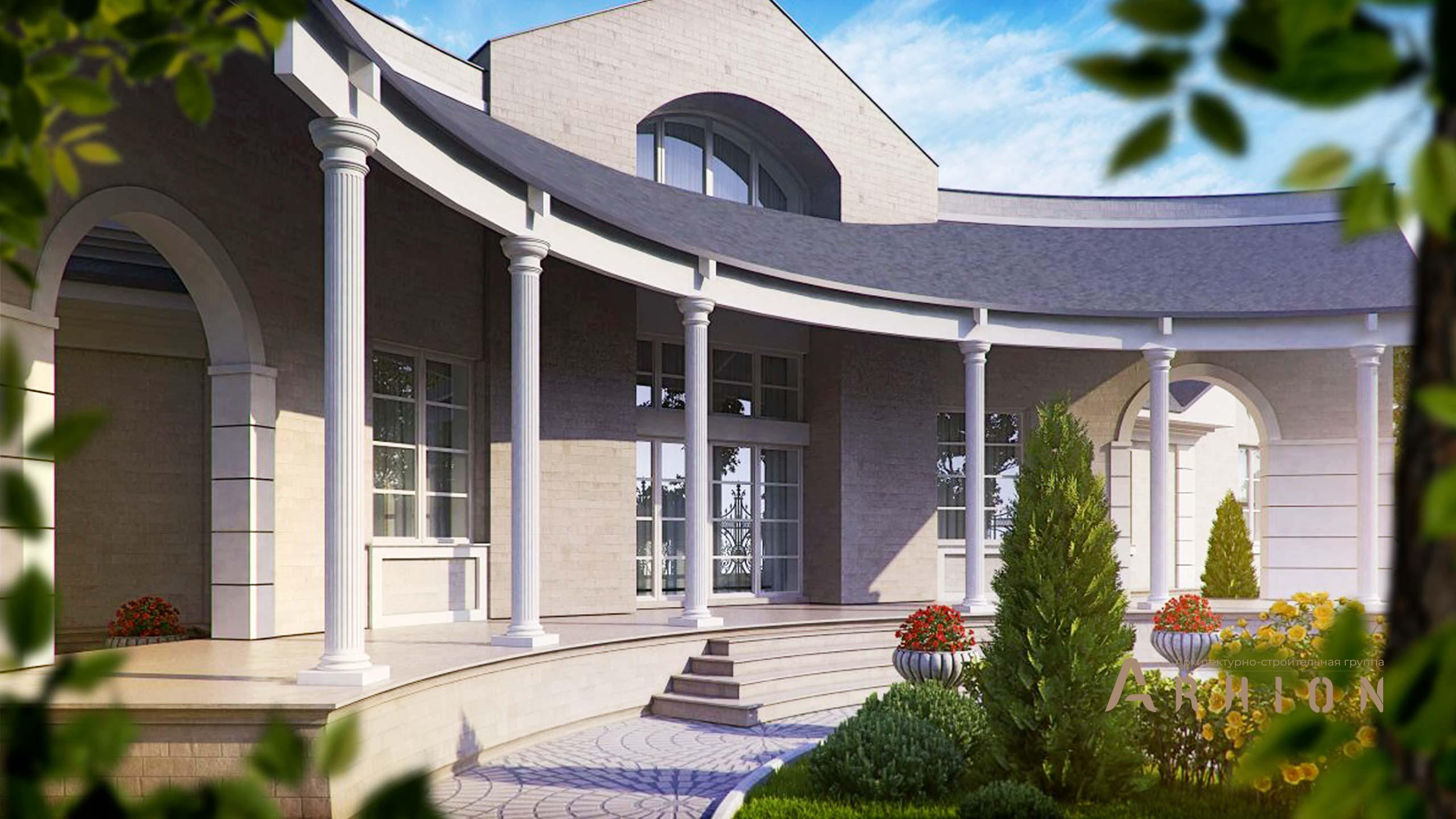 1. Проект одноэтажного дома в современном классическом стиле с многоскатной кровлей, SOV-15, площадью - 352 кв